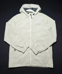 アンダーアーマー 白 パータン フード ジップアップ