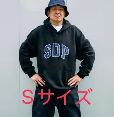 新品未開封　男女兼用　スチャダラパー x  GAP  SDP コラボ　アーチロゴ フード付きパーカー　ブラック/黒　S　 フーディー ギャップ