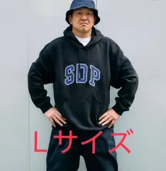 新品未開封　男女兼用　スチャダラパー x  GAP  SDP コラボ　アーチロゴ フード付きパーカー　ブラック/黒　L　 フーディー ギャップ