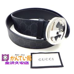 GUCCI 筆記体ロゴバックル ベルト 105/42 - メルカリ