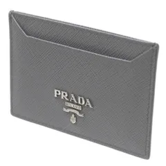 PRADA/プラダ 名刺入れ カードケース グレー NO Bランク