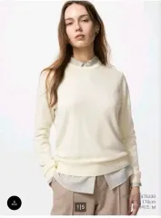 (タグ付き新品) UNIQLO メリノ クルーネック セーター m