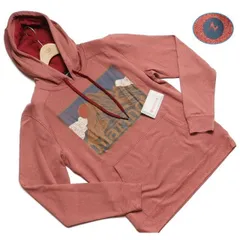 新品正規 Marmot マーモット USA企画 天竺ジャージー Mountain Peaks フーディー/パーカー メンズ95(M)レッド(RE) TSF0001のサムネイル
