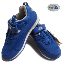 新品正規 ノースフェイス 海外限定 キッズ用 ベルクロ仕様 YU 4G スニーカー/シューズ 19cm ブルー(BLU)
