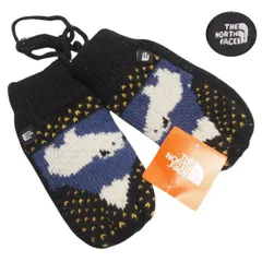 新品正規 ノースフェイス 海外限定 KIDS BEAR グローブ/ミトン/手袋 ブラック(BLK)