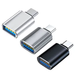 【3 個入り】type-c 変換 usb c アダプタ type-c usb 変換 タイプc usb 変換 Type-CtoUSB3.0 変換コネクタ 高速データ転送 OTG対応 アルミ合金 小型 軽量 スマホ U盤 マウス キーボード カメラ対応