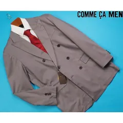 新品定価5.3万円 COMME CA MEN コムサメン ストレッチツイル “春”ジャケットM灰(04) 15JG07