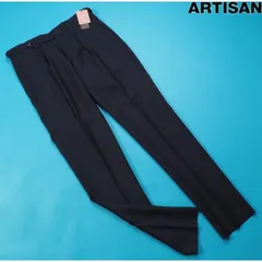 新品展示品定価3.9万円 ARTISAN アルチザン ベンバック ドレスカジュアル スラックスS紺(09) 01FE07のサムネイル