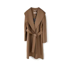 S Max Mara エス マックスマーラ MESSI メッシ キャメルウールダブルフェイス コート レディース ヨーロッパ正規品 新品 送料込みのサムネイル