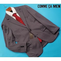 新品サンプル定価4.2万円 COMME CA MEN コムサメン マイクロメッシュエアージャージー テーラードジャケット M灰(04) 14JK14