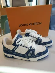 Louis Vuitton LV トレーナー スニーカー ブルー/白