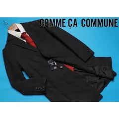 新品定価2万円 COMME CA COMMUNE コムサコミューン ウールライク ツイード チェスターコートM灰(08) 02WE02のサムネイル