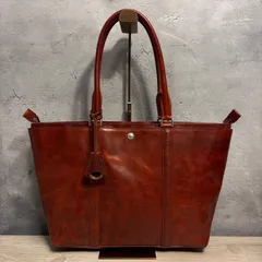 ✨aniary アニアリ アイディアルレザー トートバッグ レッド 本革 極美品 A4収納 通勤 通学 ビジネス 古着 ビンテージ✨