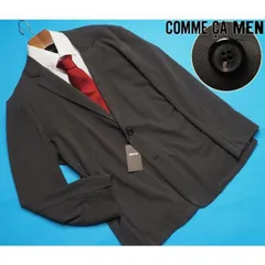 新品定価3.1万円 COMME CA MEN コムサメン 春夏 アンコン カノコジャケットL濃灰(08) 15JI04