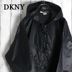 USA製 DKNY ディーケーエヌワイ パッカブル ロングアノラックパーカー