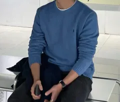 ポロ ネック ニット L