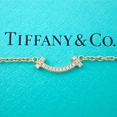 箱 ティファニー TIFFANY Tスマイル ダイヤモンド ダイヤ ブレスレット 750 K18 YG ジュエリー イエローゴールド 4470