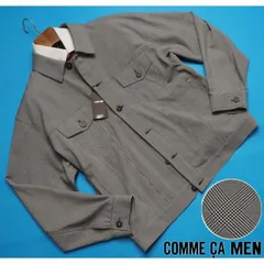 新品定価5万円 COMME CA MEN コムサメン グレンチェック ブルゾンM白黒(51) 23BG04のサムネイル