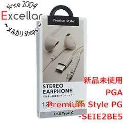[bn:16] PGA　ステレオイヤホン Premium Style　PG-SEIE2BE5　ベージュのサムネイル