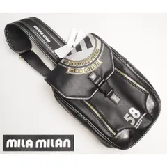 新品定価2万円 mila milan ミラ・ミラン IKETEI イケテイ製造 ワンショルダーバッグ 黒(BLK) 251901