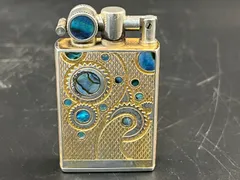 装飾オイルライター シェル装飾 ギミックデザイン ヴィンテージ ライター ジャンク