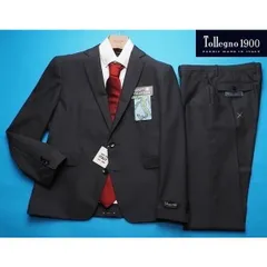 新品8.6万円 大手百貨店扱い 春夏『Tollegno トレーニョ 伊製生地』ウール100% ジャガード織柄 スーツA4濃灰(C) 1654271