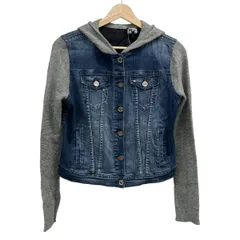 ARMANIJEANS(アルマーニジーンズ) Gジャン サイズ42 M レディース美品  - ブルー×グレー 長袖/デニム/ニット/春/秋