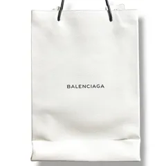 バレンシアガ　BALENCIAGA　トートバッグ　ノースサウス　ショッパートート　M　ミディアム　ホワイト　ブラック　A4収納可能　ショルダーバッグ　ロゴ　482545 　ショッピングバッグ　4451
