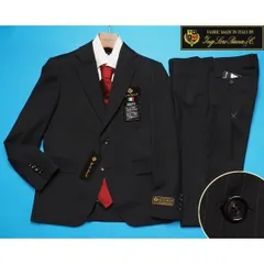 新品12.9万円 大手百貨店扱い 春夏『ロロピアーナ ZELANDER DREAM 伊製生地』ウール100% ストライプ スーツAB5黒(B)  1512481