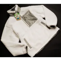 新品正規 ノースフェイス 海外限定 PLAY GREEN RVS リバーシブル ボアフリース/ジャケット メンズLアイボリー(IVO)