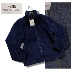 新品正規 ノースフェイス ホワイトレーベル 防風裏地付き SHERPA LINING 6 ボアフリース ジャケット メンズL ネイビー(NAV)