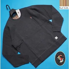 新品正規品 Paul Smith ポールスミス ラビット刺繍 リヨセルフリース クルーネック スウェット トレーナーLL黒(019) 30-7038のサムネイル