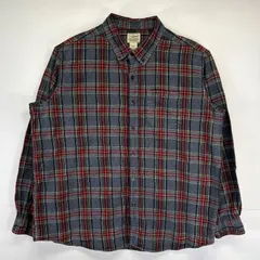 古着 エルエルビーン L.L.Bean 長袖シャツ 大きいサイズ ボタンダウン ネルシャツ チェック柄 アウトドア XL マルチカラー メンズ