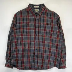 古着 エルエルビーン L.L.Bean 長袖シャツ アウトドア ネルシャツ チェック柄 胸ポケット ボタンダウン L マルチカラー メンズ