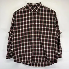 古着 エディー・バウアー Eddie Bauer 長袖シャツ アウトドア 白タグ オンブレチェック フラップポケット L マルチカラー メンズ