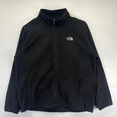 古着 ザ・ノースフェイス THE NORTH FACE フリースジャケット 大きいサイズ フルジップ アウトドア ワンポイントロゴ 2XL  ブラック メンズ