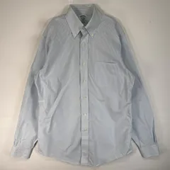 古着 ブルックスブラザーズ Brooks Brothers 長袖シャツ ボタンダウン REGENT 胸ポケ M  ブルー系 ストライプ メンズ