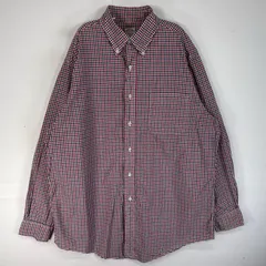 古着 80's～90's/80年代～90年代 ヴィンテージ ブルックスブラザーズ Brooks Brothers 長袖シャツ Makers  USA製 チェック L  レッド系 マルチカラー メンズ