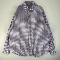 古着 ブルックスブラザーズ Brooks Brothers 長袖シャツ チェック 346 REGULAR FIT L  パープル系 マルチカラー メンズ