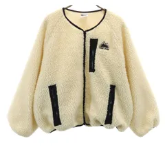 FIRSTDOWN ファーストダウン ボアジャケット L ホワイト レディース 古着