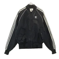 adidas Originals アディダスオリジナルス トレフォイルロゴ スーパースター ボンバー 中綿ジャケット XS ブラック メンズ 古着