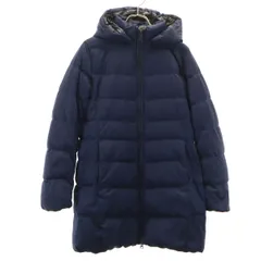 UNIQLO ユニクロ ストレッチ ダウンコート M ネイビー レディース 古着