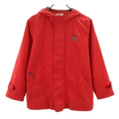 Familiar ファミリア フード付き コート 150 レッド キッズ 古着
