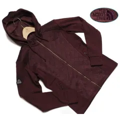 新品正規15000円 ノースフェイス DWR強化撥水 CLEMENT キルティング フリース ジャケット レディースS(メンズXS)濃紫(DPV)