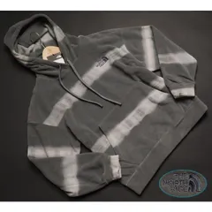 新品正規 ノースフェイス 海外限定 製品染め DYEING マイクロフリース フーディー/パーカー メンズSグレー(GRY)