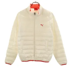 PUMA プーマ ダウンジャケット M ホワイト レディース 古着