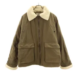 M.P Studios エムピーストゥディオス ミリタリージャケット 2 カーキ 襟ボア メンズ 古着