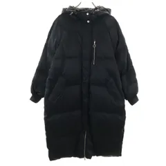 GAP ギャップ フーディ ロング ダウンコート L ネイビー レディース 古着