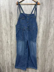 LARU ラルー ワイドパンツ サロペット オーバーオール sizeXL/青 ◆■ レディース