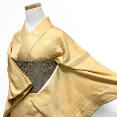 袋帯 未着用 全通 横縞 水彩 抽象模様 グラデーション 着物 064a p